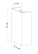 Фасадный светильник Arte Lamp ALGOL A5640AL-2BK, 2хLED