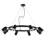 LR0183780 Люстра RULLO 8х50W GU10 ЧЕРНЫЙ (571018+214437-8+202430-8)