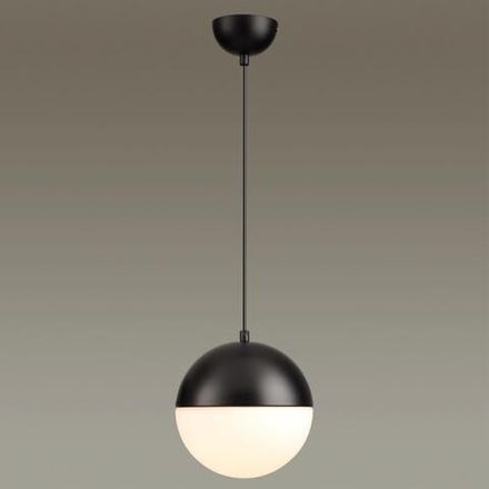 4958/1A PENDANT ODL22 471 черный/металл/белый/стекло Подвес E27 1*40W PINGA