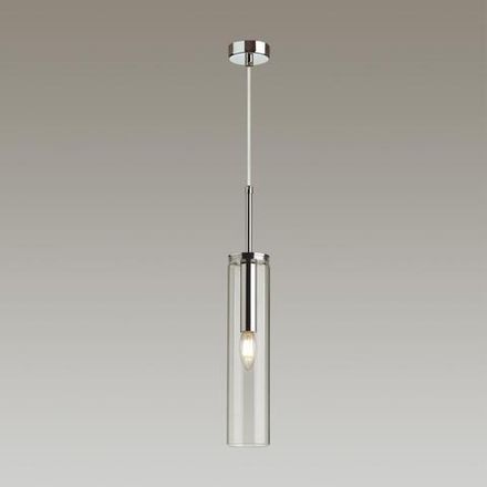 4695/1 PENDANT ODL20 469 хром/прозрачный Подвес E14 1*40W KLUM