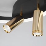 Умный потолочный светильник Eurosvet Luminari 90247/3 90247/3 черный/золото Smart, LED