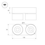 Светильник SP-PLURIO-SURFACE-RS179x78-18W Day4000 (BK-BRS, 36 deg, 230V) (Arlight, IP20 Металл, 3 года)
