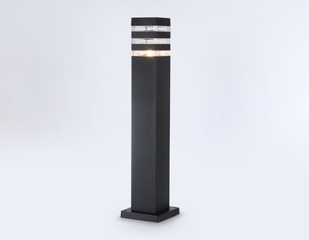 Светильник уличный ландшафтный ST2582 BK/CL черный/прозрачный IP54 E27 max 40W 90*90*630