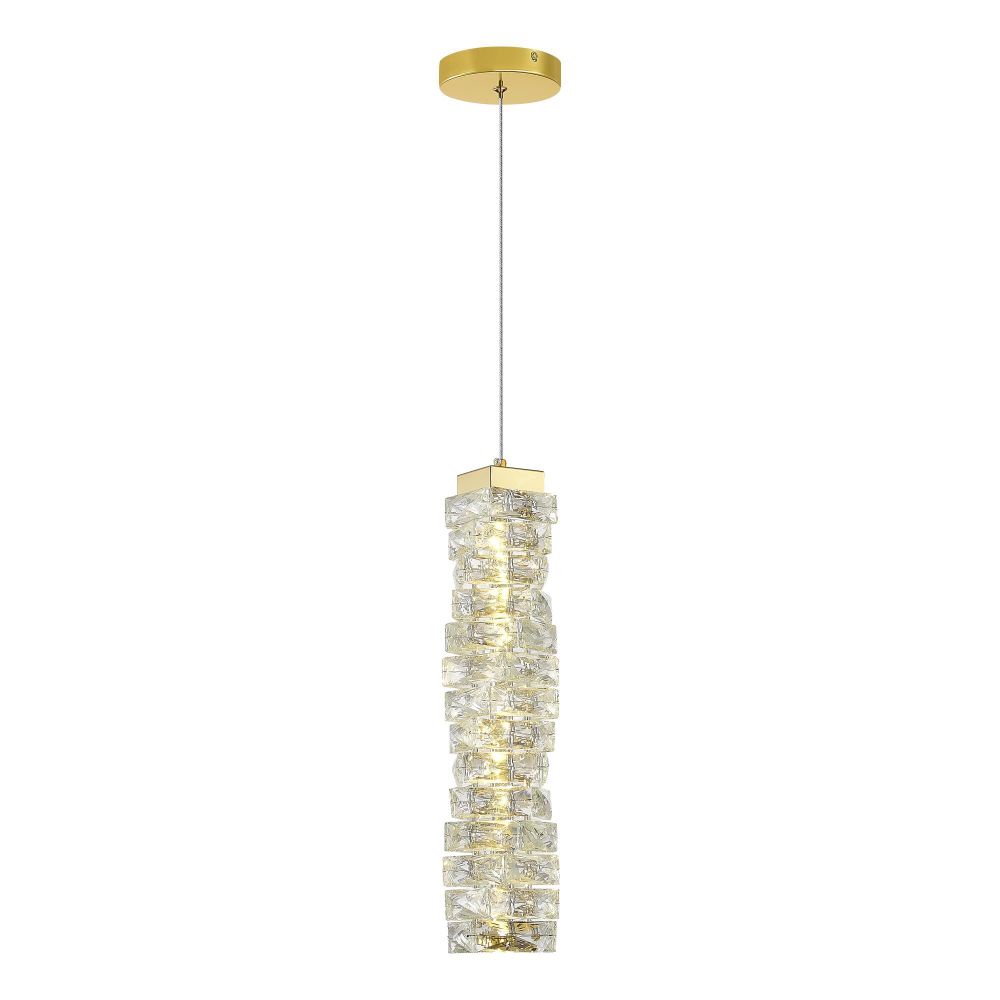 SL6010.203.15 Подвес ST-Luce Золотистый/Прозрачный LED 1*15W