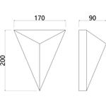 Декоративная подсветка Arte Lamp TRAPEZE A2033AP-1PB, 1хLED
