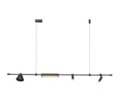 07616-150L,19 Подвес Ристо черный w150*12 h160 Led 20W (4000K)