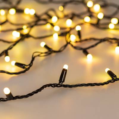 Светодиодная гирлянда ARD-STRING-CLASSIC-20000-BLACK-200LED-MILK-SYNC RGB (230V, 13W) (Ardecoled, IP65)