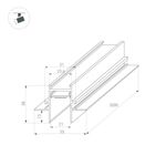 Трек встраиваемый MAG-TRACK-2538-FDW-3000 (BK) (Arlight, IP20 Металл, 3 года)
