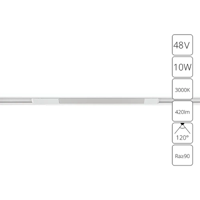 Магнитный трековый светильник Arte Lamp OPTIMA A7283PL-1WH, LED