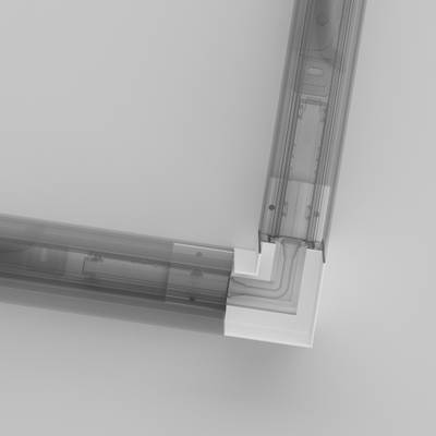 Коннектор угловой Gravity накладной белый, TRX010CL-21W. TM Maytoni