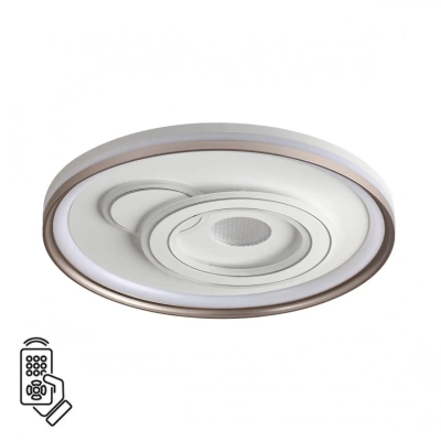 7785/85L PIKO LED SN 607 Светильник металл/белый/бронза LED 85Вт 3000-6500K D490 IP20 пульт ДУ GEMINI