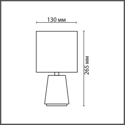 8169/1T COUNTY LN25 000 белый/серый керамика/текстиль Настольная лампа E14 1*40W 220V GIATA