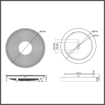 7752/18L MITRA LED SN 535 Светильник пластик/белый LED 18Вт 4000K D320 IP54 QUANTUM