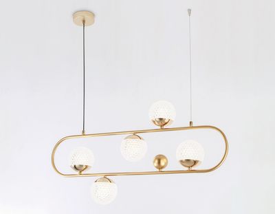 Светильник подвесной TR5433/5 GD золото G9/5 max 40W 780*110*1000