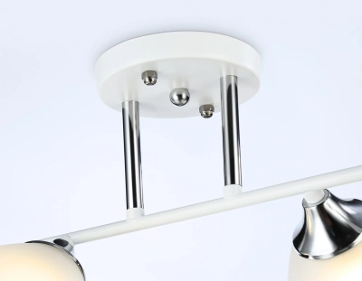 Светильник подвесной TR303003/4 WH/CH/FR белый/хром/белый матовый E27/4 max 40W 780*350*240