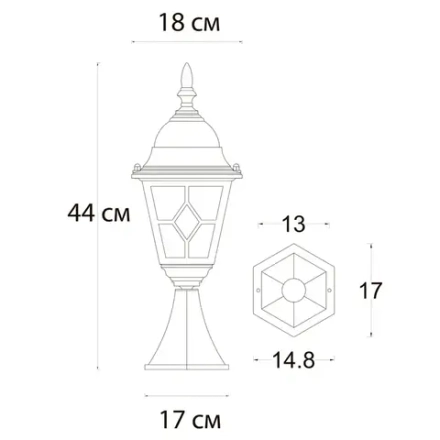 Ландшафтный светильник Arte Lamp MADRID A1541FN-1BN, 1хE27