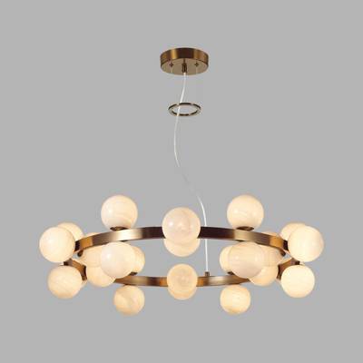 7109/24 MIDCENT ODL26 Подвесной светильник  белый/стекло/металл IP20 G9 24*5W  220-240V MAGIA