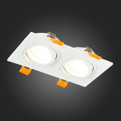 ST251.508.02 Св-к встр. Белый GU10 2*50W  IP20 L170xW92xH27 220V Без ламп