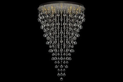 Подвесная хрустальная люстра Arti Lampadari Flusso H 1.4.80.615 N