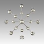 8107/8 MODERNI LN25 122 никель, металл Люстра Е14 8*40W 220V NANA