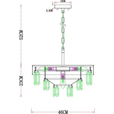 Подвесная люстра Arte Lamp DIADEM A1002LM-6CC, 6хE14