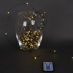 A-962 WW гирлянда светодиодная "Роса", 20м, 200LED, тёмно-зелёный провод, с контроллером