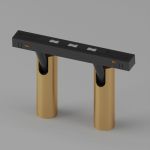 Slim Magnetic Трековый светильник 14W 4200K Dual латунь 85046/01