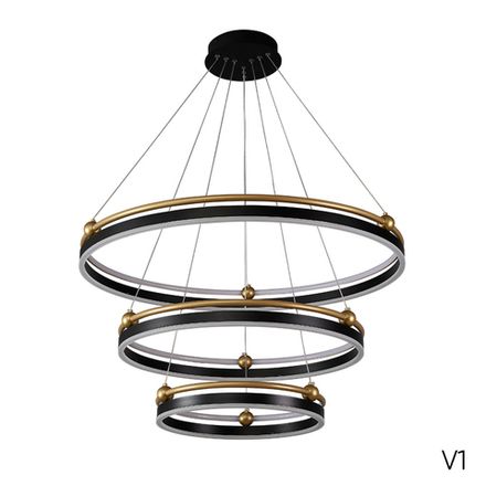 Люстра Crystal Lux FERNANDO SP158W LED BLACK/GOLD 0621/303N