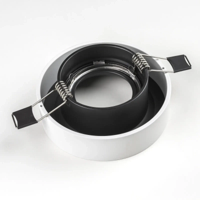 L01002720 Светильник LEVIGO MR16/HP16 ЧЕРНЫЙ/БЕЛЫЙ МАТОВЫЙ (010027+510020)