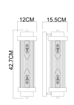 Настенный светильник Arte Lamp HANNA A1070AP-2PB, 2хE14