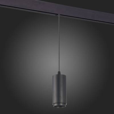 ST357.433.06 Магнитный трековый светильник подвесной ZOOM Черный LED 1*6W 3000K 667Lm Ra&gt;80 10-60° IP20 D60xH120 48V