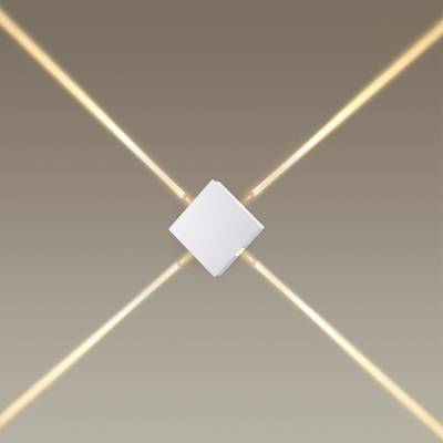 4258/8WL HIGHTECH ODL21 383 белый/металл Настенный светильник IP20 LED 8W 444Лм 3000K VISTA