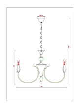 Подвесная люстра Arte Lamp COLLINETTA A4094LM-8WH, 8хE14