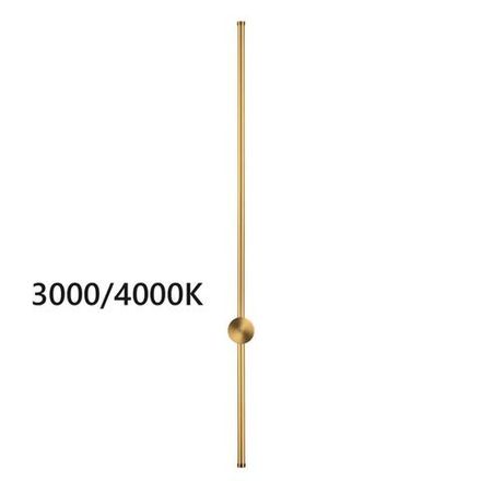 4335/18WGP HIGHTECH ODL23 299 золото Настенный светильник IP20 LED 18W 849Лм 3000K/4000K (перекл. ч/з тумблер на драйвере) FILLINI