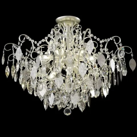 Светильник потолочный Crystal Lux ESMIRALDA PL9 SILVER 0524/109