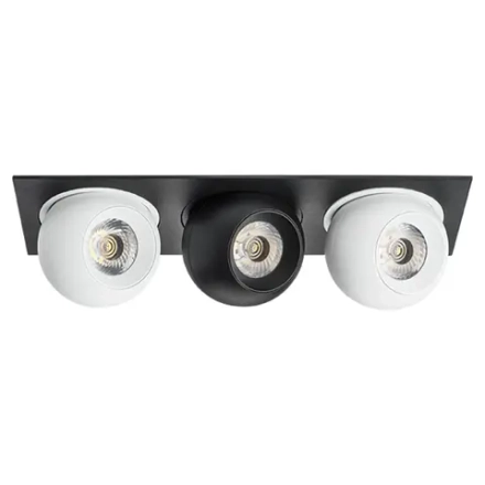 i537627262 Светильник INTERO LED 9W*3 850LM*3 24G ЧЕРНЫЙ/БЕЛЫЙ 3000K (217537+217062+217072+217062)
