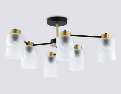 Светильник подвесной TR303325/6 BK/GD черный/золото E27/6 max 60W D680*270