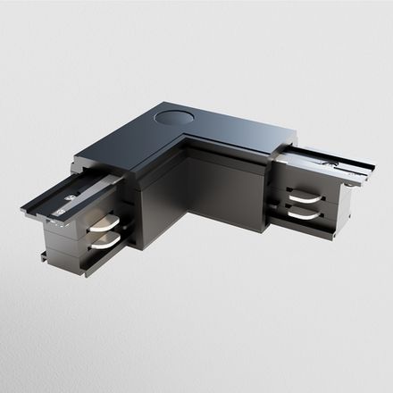 Коннектор угловой внутренний Trinity черный, TRA005CL-31B-R. TM Maytoni