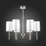 SLE107303-06 Светильник подвесной Никель/Белый E14 6*40W