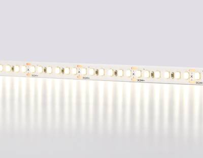 Светодиодная лента GS3202 2835 180Led/ 14.4W m/ 24V IP20 4500K/ 5000*8*1.2mm/ кратность резки 33mm (2 конт.)