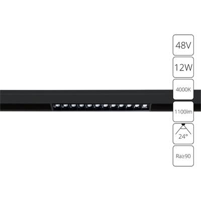 Магнитный трековый светильник Arte Lamp LINEA A4664PL-1BK, 1хLED