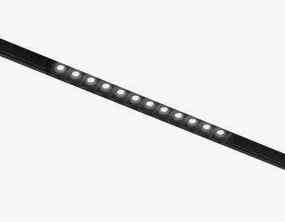 Светильник трековый светодиодный Magnetic standard 48V 20mm GL4495 BK черный IP20 12W 3CCT 3000-6000K SMART 24° 218*22*25