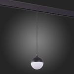 ST358.433.07 Магнитный трековый светильник подвесной Черный LED 1*7W 3000K 520Lm Ra&gt;80 120° IP20 D90xH90 48V