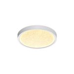 7661/18L MITRA LED SN 090 Светильник пластик/белый LED 18Вт 3000/4000K D230 IP40 OMEGA WHITE