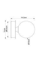 Настенный светильник Arte Lamp AQUA-BOLLA A5663AP-1AB, 1хG9