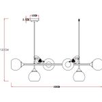 Подвесная люстра Arte Lamp GEMELLI A2150SP-6WG, 6хE27