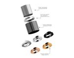 Корпус светильника накладной для насадок D60mm C6303 DCH черный хром D60*H60mm MR16 GU5.3