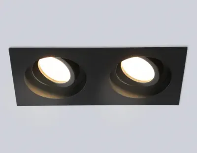 Светильник встраиваемый TN102760/2 BK черный IP20 GU5.3/2 200*100*32