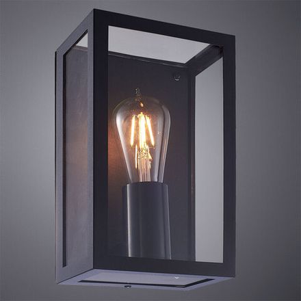 Уличный настенный светильник Arte Lamp BELFAST A4569AL-1BK, 1хE27
