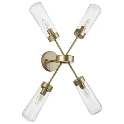 690643 Св-к настенно-потолочн CROTONE 4х40W E14 ШАМПАНЬ/ПРОЗРАЧНЫЙ Lightstar